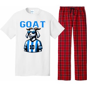 Goat 10 Funny Soccer Pajama Set