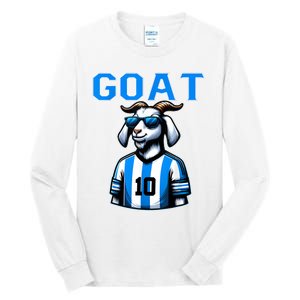 Goat 10 Funny Soccer Tall Long Sleeve T-Shirt