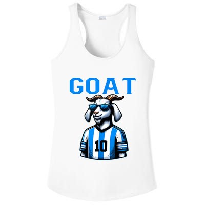 Goat 10 Funny Soccer Ladies PosiCharge Competitor Racerback Tank
