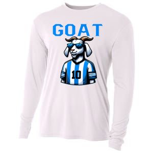 Goat 10 Funny Soccer Cooling Performance Long Sleeve Crew