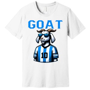 Goat 10 Funny Soccer Premium T-Shirt