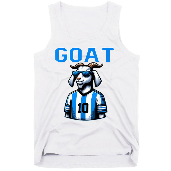 Goat 10 Funny Soccer Tank Top