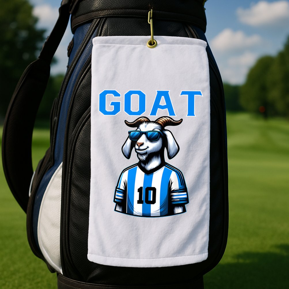 Goat 10 Funny Soccer Golf Towel