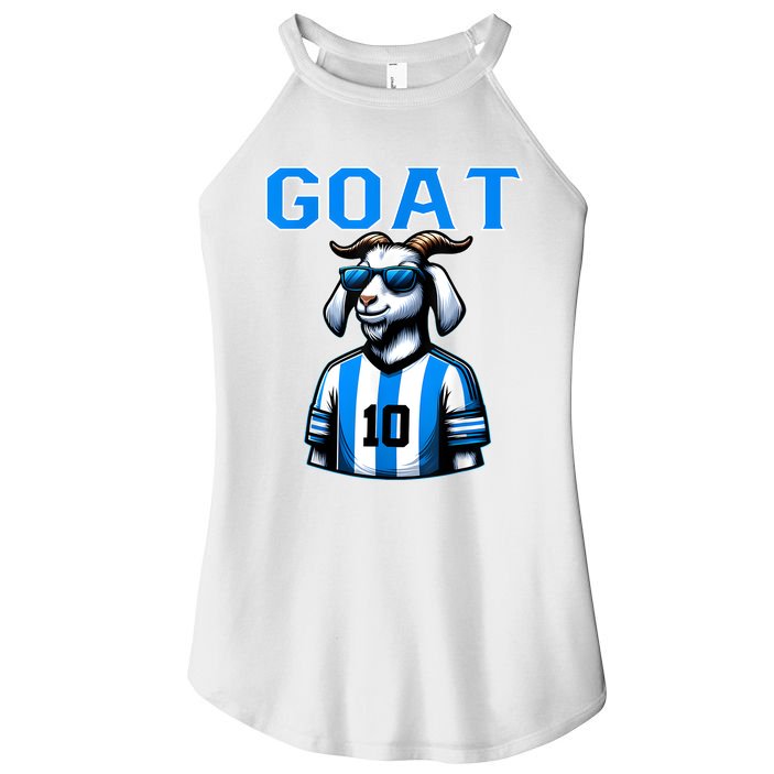 Goat 10 Funny Soccer Women's Perfect Tri Rocker Tank