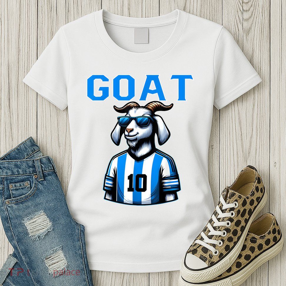 Goat 10 Funny Soccer Womens T-Shirt