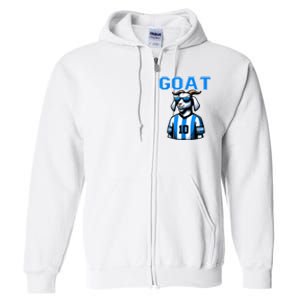 Goat 10 Funny Soccer Full Zip Hoodie