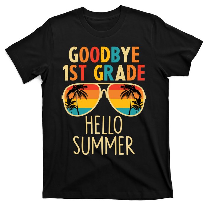 Goodbye 1st Grade Hello Summer Last Day Of School Boy T-Shirt