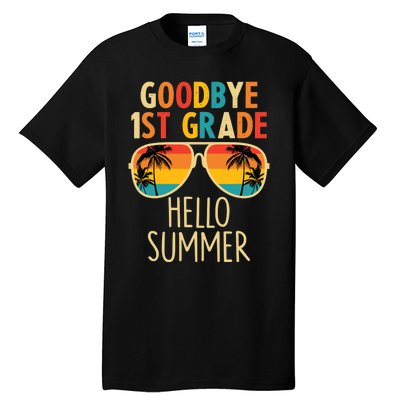 Goodbye 1st Grade Hello Summer Last Day Of School Boy Tall T-Shirt