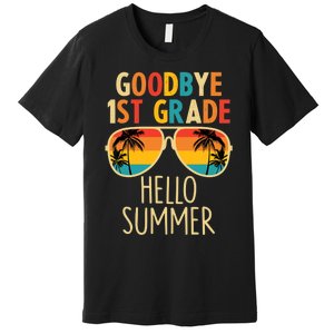 Goodbye 1st Grade Hello Summer Last Day Of School Boy Premium T-Shirt