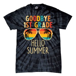 Goodbye 1st Grade Hello Summer Last Day Of School Boy Tie-Dye T-Shirt