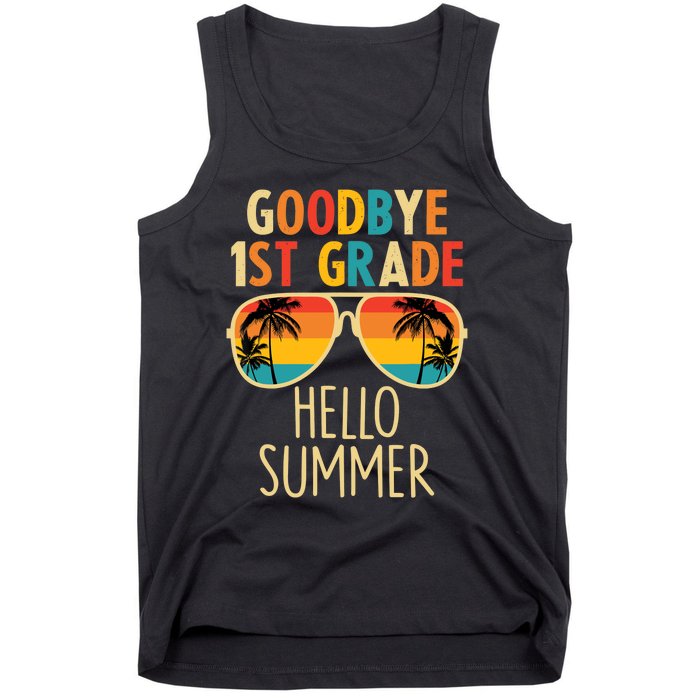 Goodbye 1st Grade Hello Summer Last Day Of School Boy Tank Top