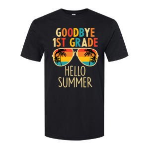 Goodbye 1st Grade Hello Summer Last Day Of School Boy Softstyle CVC T-Shirt