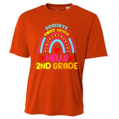 Goodbye 1st Grade Hello 2nd Grade Graduation Cooling Performance Crew T-Shirt