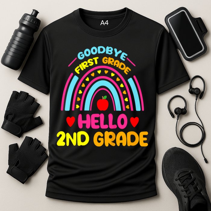 Goodbye 1st Grade Hello 2nd Grade Graduation Cooling Performance Crew T-Shirt