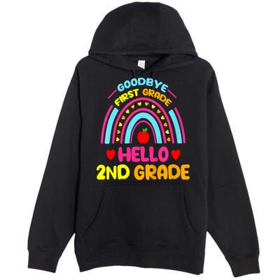 Goodbye 1st Grade Hello 2nd Grade Graduation Premium Pullover Hoodie