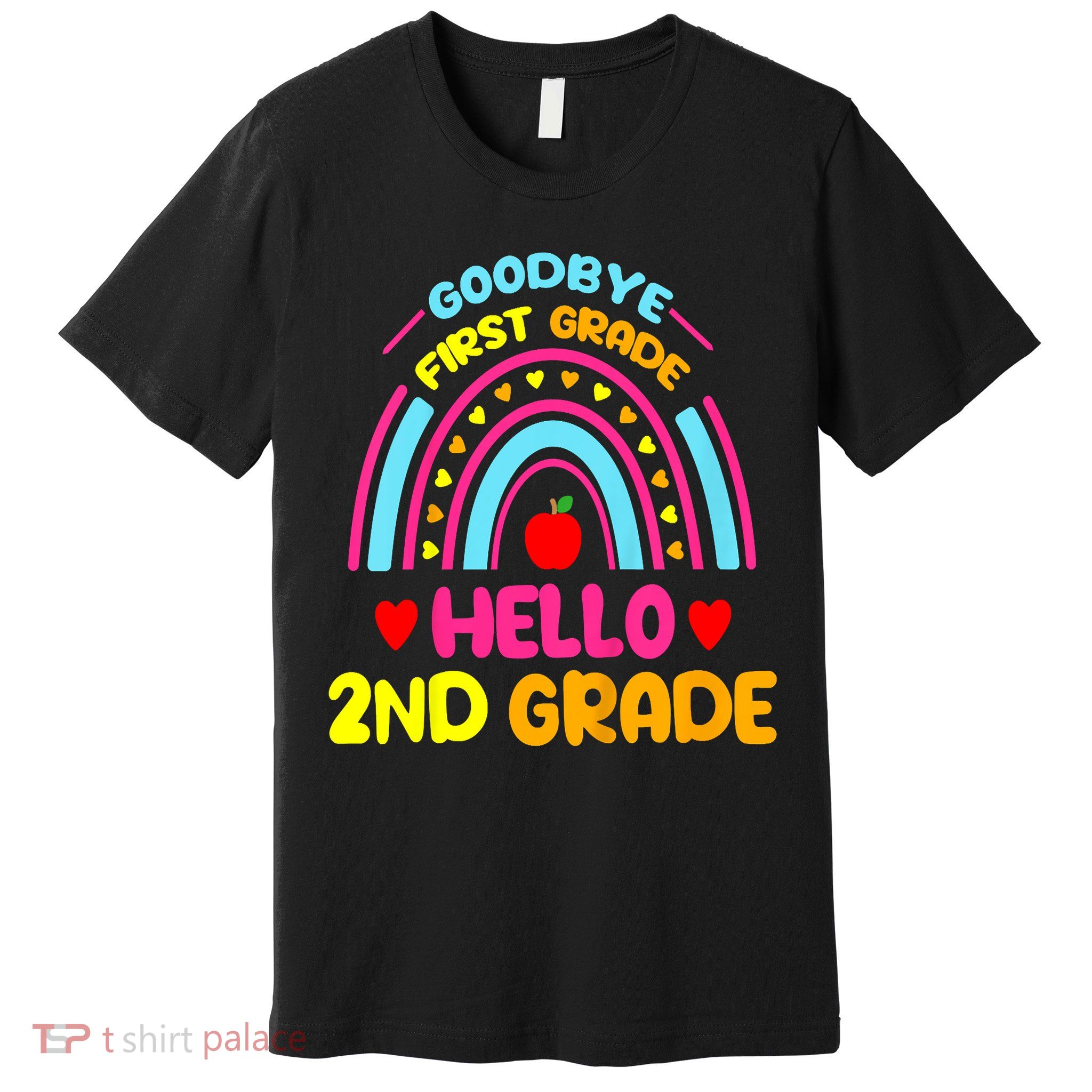Goodbye 1st Grade Hello 2nd Grade Graduation Premium T-Shirt