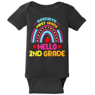 Goodbye 1st Grade Hello 2nd Grade Graduation Baby Bodysuit