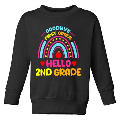 Goodbye 1st Grade Hello 2nd Grade Graduation Toddler Sweatshirt