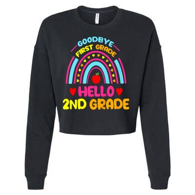 Goodbye 1st Grade Hello 2nd Grade Graduation Cropped Pullover Crew