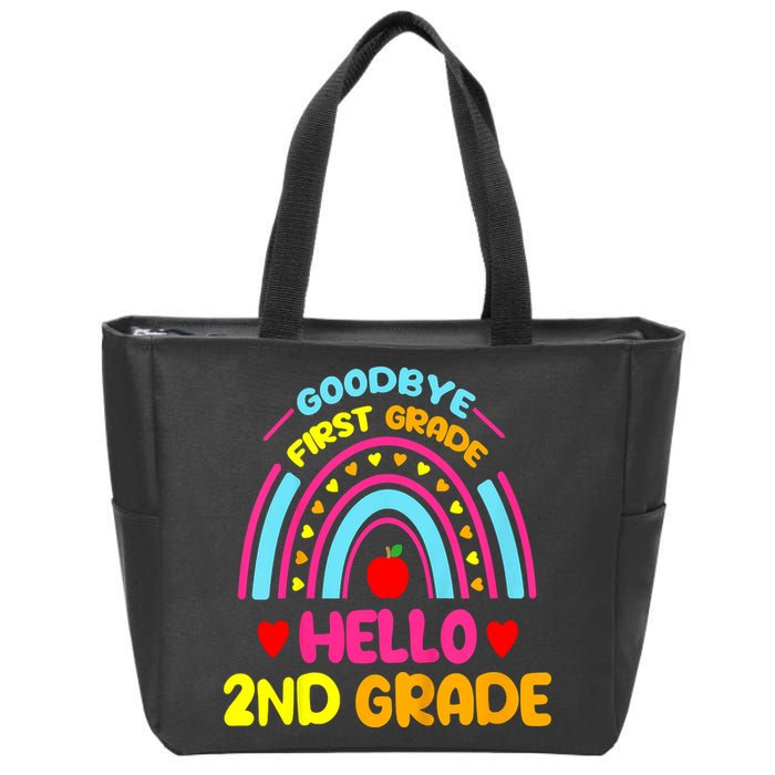 Goodbye 1st Grade Hello 2nd Grade Graduation Zip Tote Bag