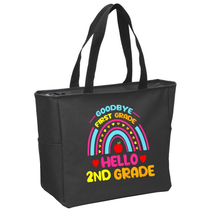 Goodbye 1st Grade Hello 2nd Grade Graduation Zip Tote Bag