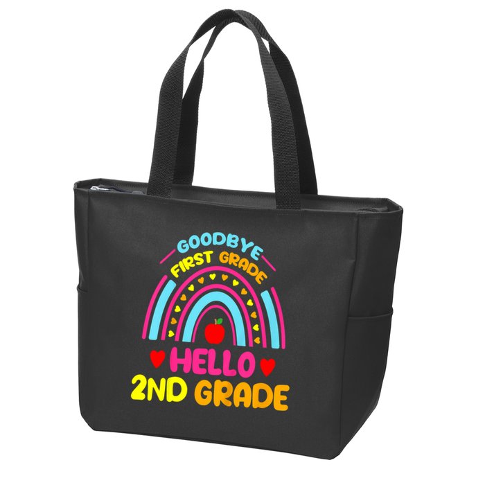 Goodbye 1st Grade Hello 2nd Grade Graduation Zip Tote Bag