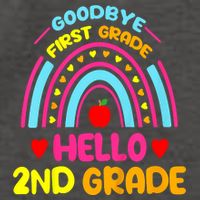 Goodbye 1st Grade Hello 2nd Grade Graduation Vector Backpack