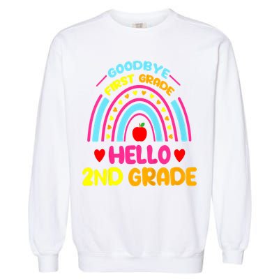 Goodbye 1st Grade Hello 2nd Grade Graduation Garment-Dyed Sweatshirt
