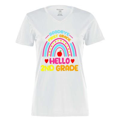 Goodbye 1st Grade Hello 2nd Grade Graduation Women's Momentum V-Neck T-Shirt