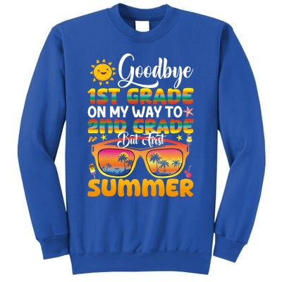 Goodbye 1st Grade Graduation To 2nd Grade Hello Summer Gift Sweatshirt