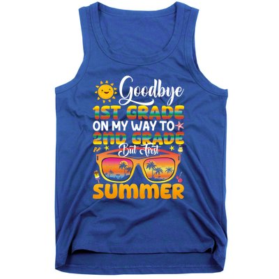 Goodbye 1st Grade Graduation To 2nd Grade Hello Summer Gift Tank Top