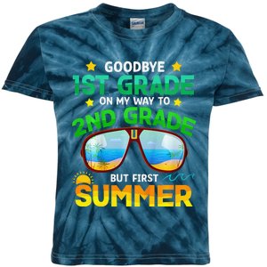 Goodbye 1st Grade Way To 2nd Grade First Summer Graduation Kids Tie-Dye T-Shirt