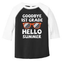 Goodbye 1st Grade Hello Summer Last Day Of School Boy Toddler Fine Jersey T-Shirt