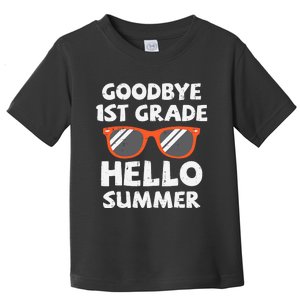 Goodbye 1st Grade Hello Summer Last Day Of School Boy Toddler T-Shirt