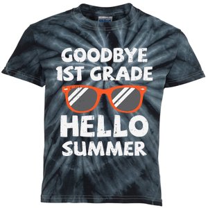 Goodbye 1st Grade Hello Summer Last Day Of School Boy Kids Tie-Dye T-Shirt