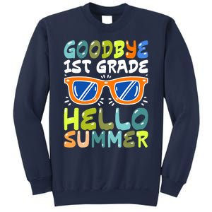 Goodbye 1st Grade Hello Summer Last Day Of School Boy Sweatshirt