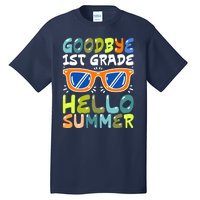 Goodbye 1st Grade Hello Summer Last Day Of School Boy Tall T-Shirt