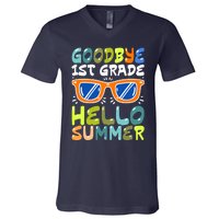 Goodbye 1st Grade Hello Summer Last Day Of School Boy V-Neck T-Shirt