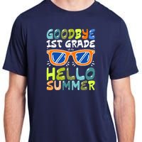 Goodbye 1st Grade Hello Summer Last Day Of School Boy Adult ChromaSoft Performance T-Shirt