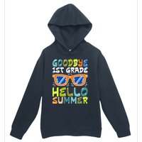 Goodbye 1st Grade Hello Summer Last Day Of School Boy Urban Pullover Hoodie