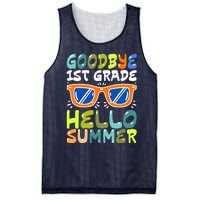 Goodbye 1st Grade Hello Summer Last Day Of School Boy Mesh Reversible Basketball Jersey Tank