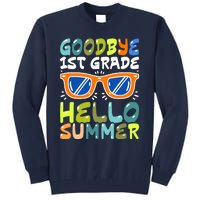 Goodbye 1st Grade Hello Summer Last Day Of School Boy Tall Sweatshirt