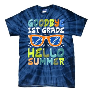 Goodbye 1st Grade Hello Summer Last Day Of School Boy Tie-Dye T-Shirt