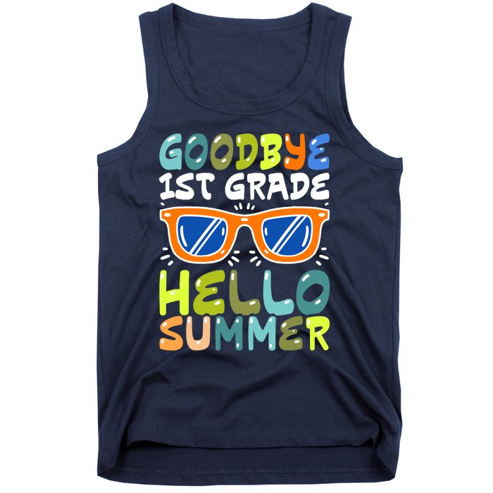 Goodbye 1st Grade Hello Summer Last Day Of School Boy Tank Top