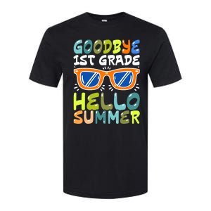 Goodbye 1st Grade Hello Summer Last Day Of School Boy Softstyle CVC T-Shirt