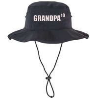 Grandpa 10 Grandkids 10th Time Cubed Grandpa Of Ten Legacy Cool Fit Booney Bucket Hat