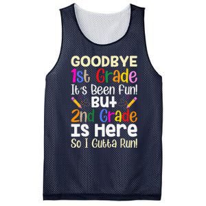 Goodbye 1st Grade Hello 2nd Grade Back To Shcool Outfit Mesh Reversible Basketball Jersey Tank