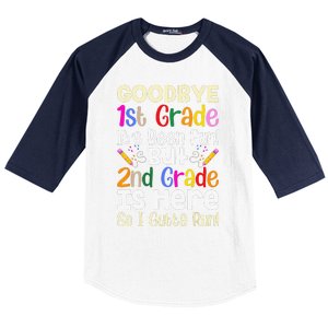 Goodbye 1st Grade Hello 2nd Grade Back To Shcool Outfit Baseball Sleeve Shirt