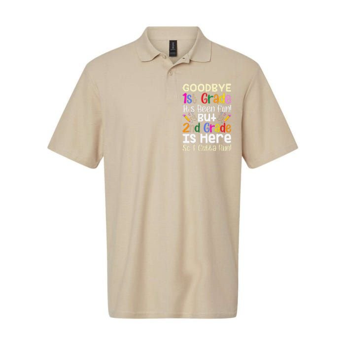 Goodbye 1st Grade Hello 2nd Grade Back To Shcool Outfit Softstyle Adult Sport Polo