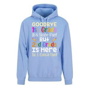 Goodbye 1st Grade Hello 2nd Grade Back To Shcool Outfit Unisex Surf Hoodie